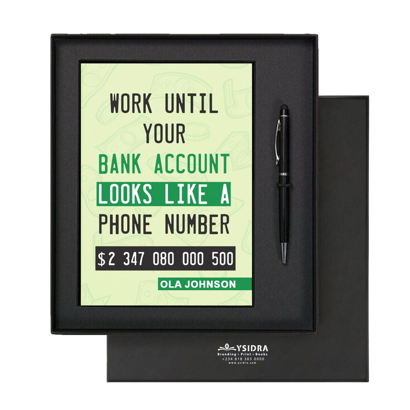 Account Balance Like Phone Number | Premium Motivational Notebook