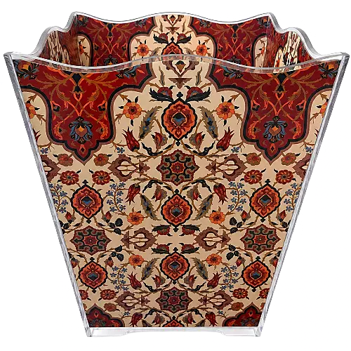 Acrylic Bin, Antique Ivory