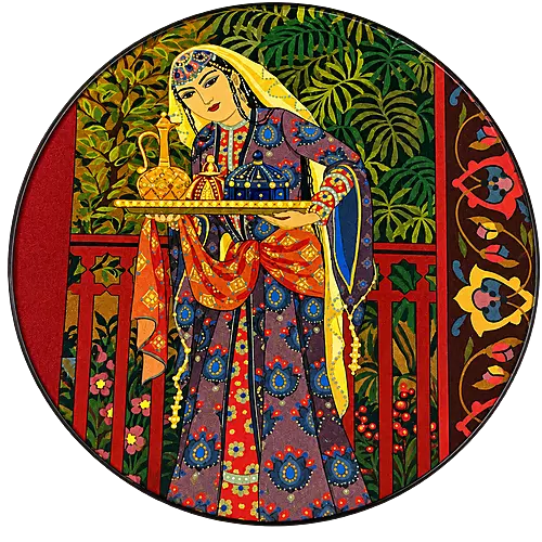 Acrylic Coaster, Crimson Princess