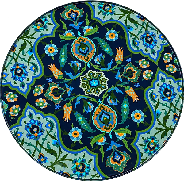 Acrylic Coaster, Midnight Botanica