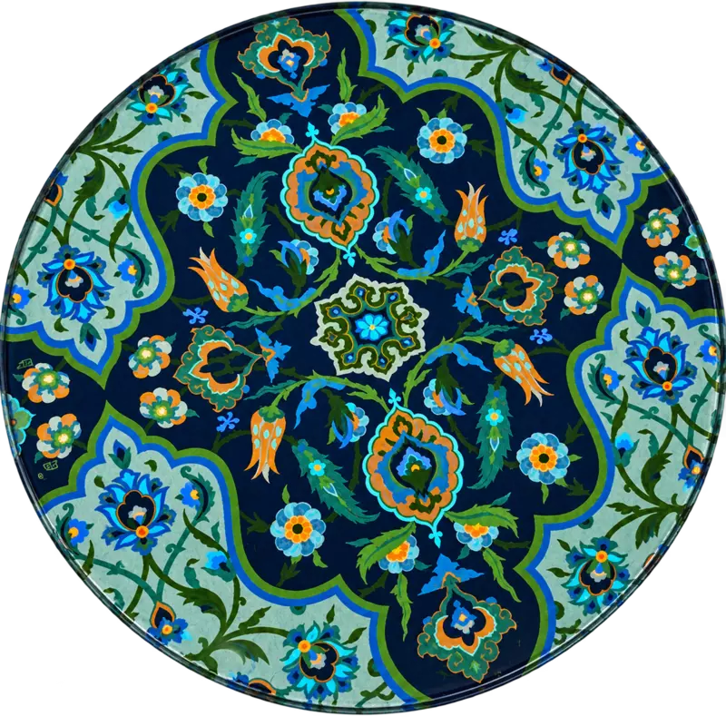 Acrylic Coaster, Midnight Botanica