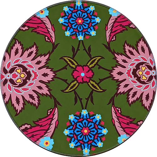 Acrylic Coaster, Olive Rosette