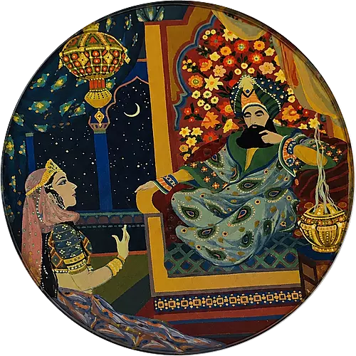 Acrylic Coaster, Sapphire Harem