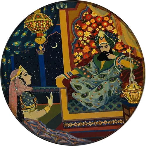 Acrylic Coaster, Sapphire Harem