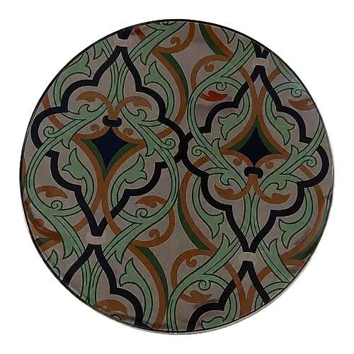 Acrylic Placemat, Emerald Arabesque