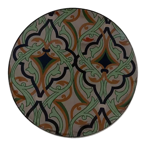 Acrylic Placemat, Emerald Arabesque