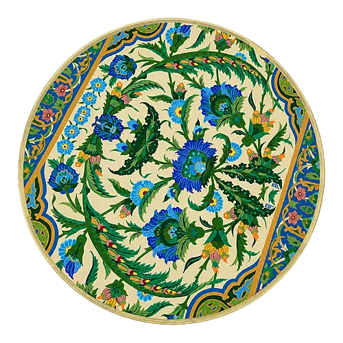 Acrylic Placemat, Ivory Arabesque