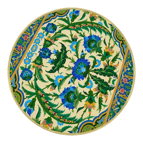 Acrylic Placemat, Ivory Arabesque