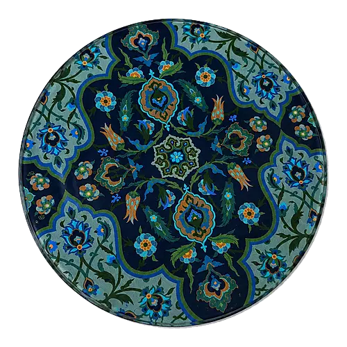 Acrylic Placemat, Midnight Botanica