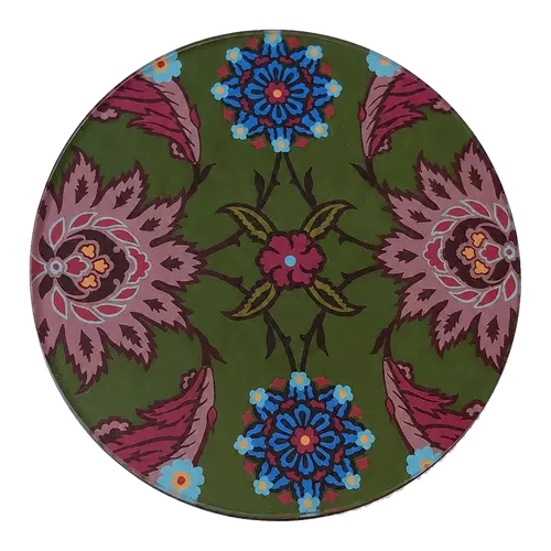 Acrylic Placemat, Olive Rosette