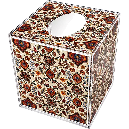 Acrylic Tissue Box, Antique Tapestry