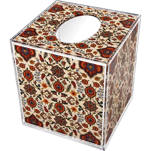 Acrylic Tissue Box, Antique Tapestry