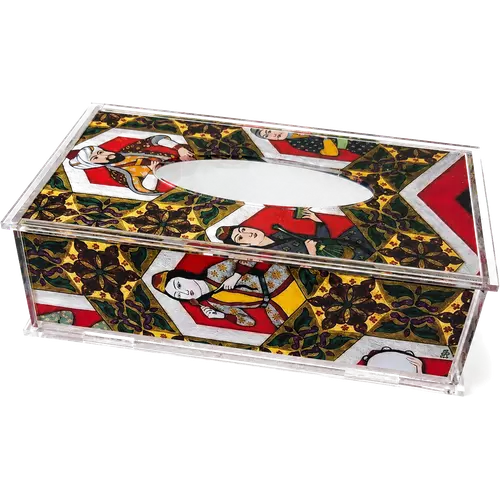 Acrylic Tissue Box, Ruby Portraits
