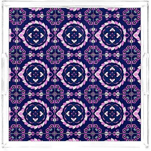 Acrylic Tray, Amethyst Medallion