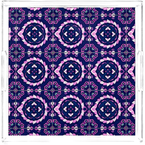 Acrylic Tray, Amethyst Medallion