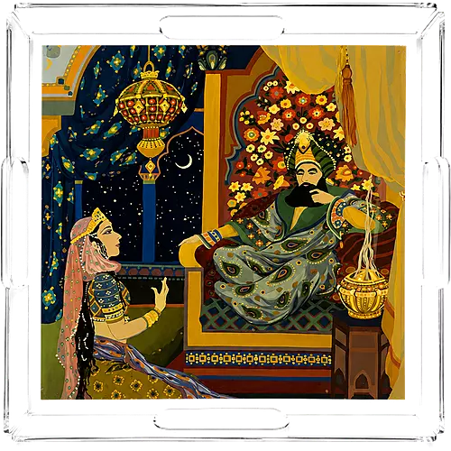 Acrylic Tray, Sapphire Harem