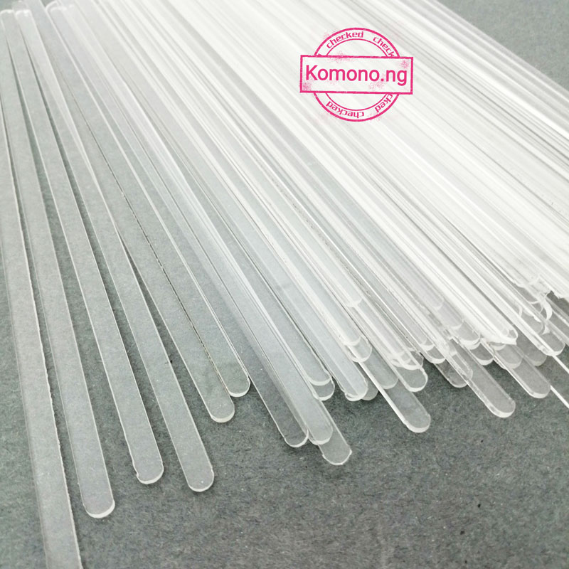 Acrylic Stick 25mm x 6mm Transparent 3mm