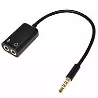 Adaptateur Casque Prise Jack Mâle Vers 2x Prise Jack Femelle Splitter