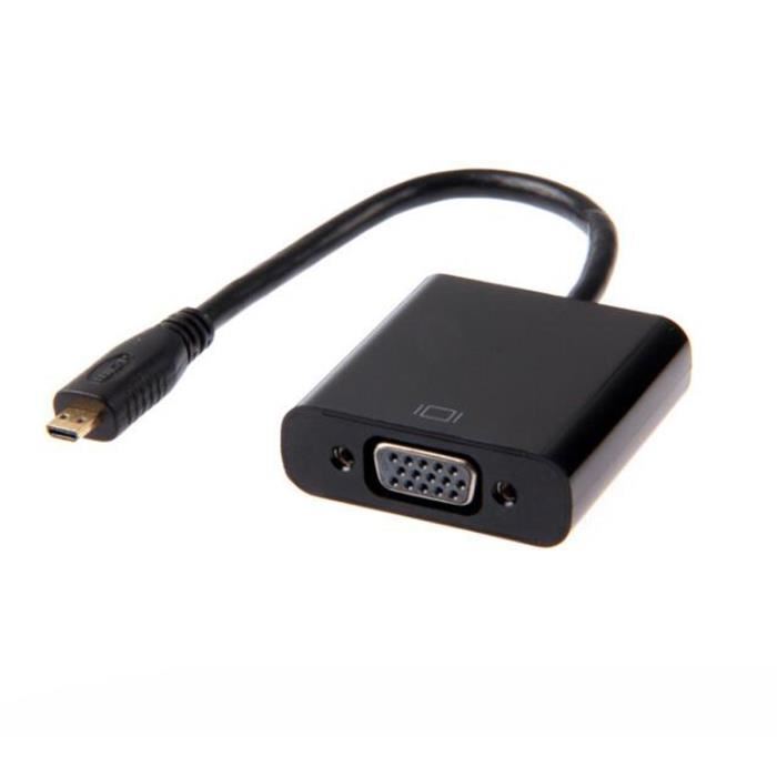 Adaptateur Micro HDMI Mâle Vers VGA Femelle
