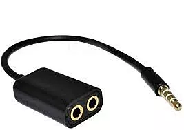 Adaptateur Casque Prise Jack Mâle Vers 2x Prise Jack Femelle Splitter