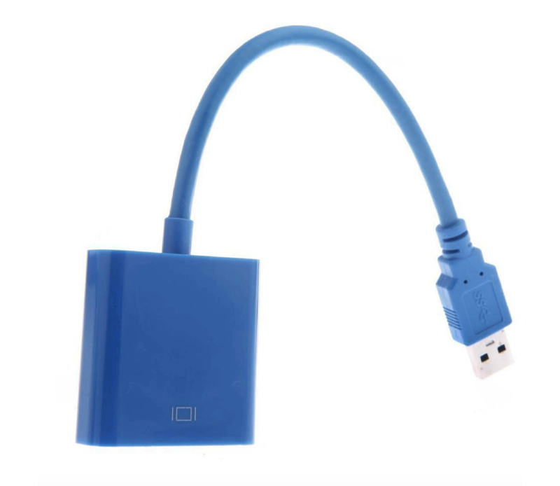 Adaptateur USB Type A 3.0 Mâle Vers VGA Femelle