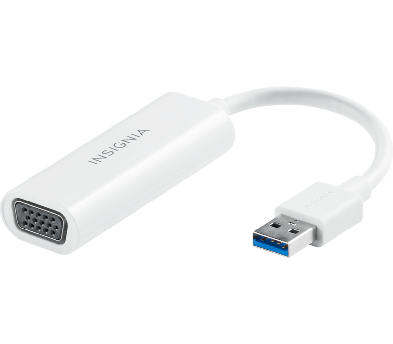 Adaptateur USB Type A 3.0 Mâle Vers VGA Femelle Insignia