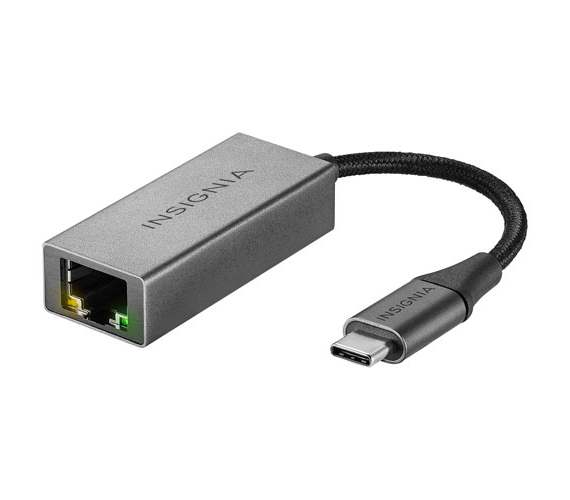 Adaptateur USB Type C Mâle Vers Ethernet RJ 45 Femelle Insignia