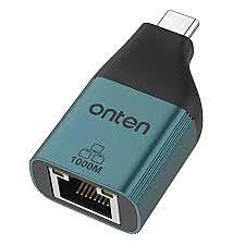 Adaptateur USB Type C Male Vers Gigabite Ethernet RJ45 Onten OTN-UC101