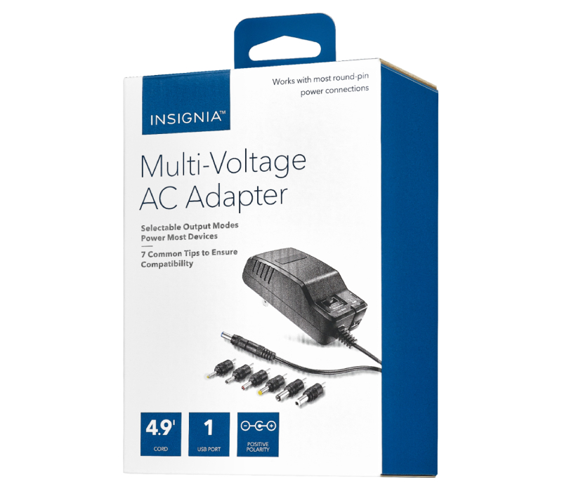 Adaptateur Universel + USB Type A Insignia Boite Ouverte