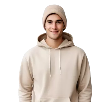 Beige Hoodie