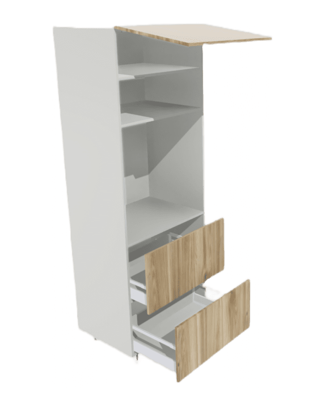 SINGLE OVEN CABINET 2 DRAWER 1 or 2 DOOR FLIP UP