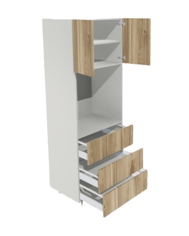 SINGLE OVEN CABINET 3 DRAWER 2 DOOR