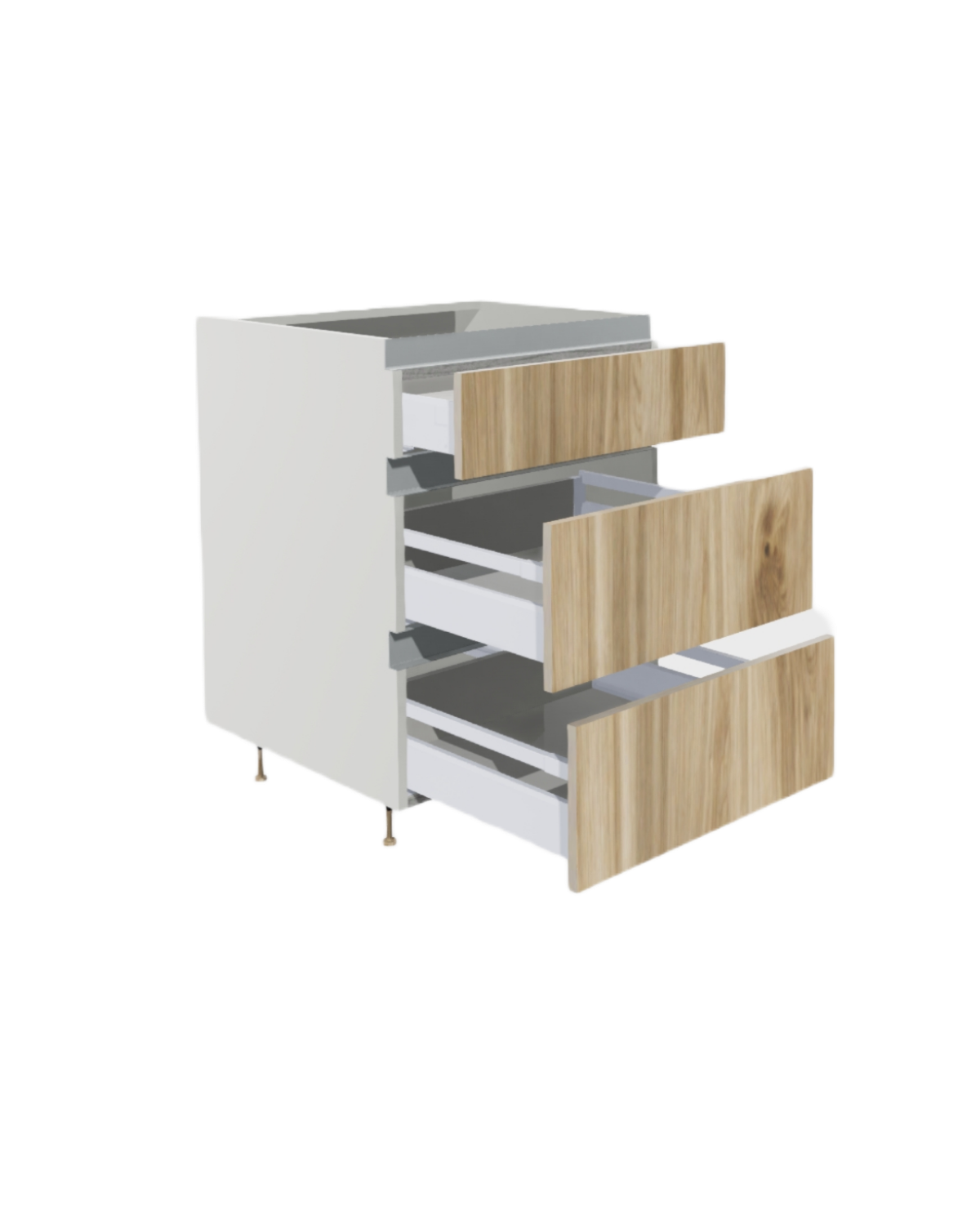 BASE PULL OUT CABINET 2 BOTTOM 1 TOP DRAWER