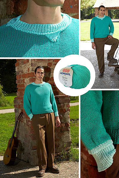 Pull Uomo Devon - Filato Merino Cotone