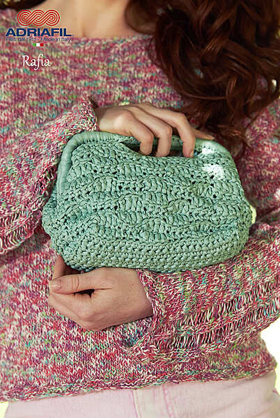 Borsa Clutch - Filato Rafia