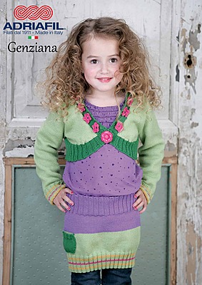 Lotto 500 gr di lana merinos Adriafil Genziana Top Quality Col. 42 Lilla