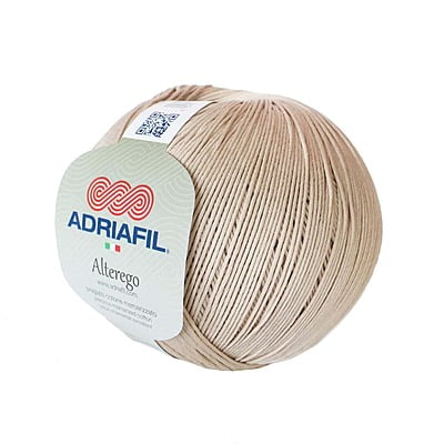 Alterego - Filato in cotone per ferri o uncinetto 150 grammi Sabbia
