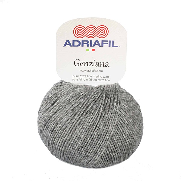 Lotto 350 gr di lana merinos Adriafil Genziana Top Quality Col. 82 Grigio Melange Lotto 350 gr di lana merinos Adriafil Genziana Top Quality Col. 82 Grigio Melange