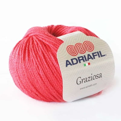 Graziosa - Filato in cotone e viscosa Col. 21 geranio Graziosa - Filato in cotone e viscosa Col. 21 geranio