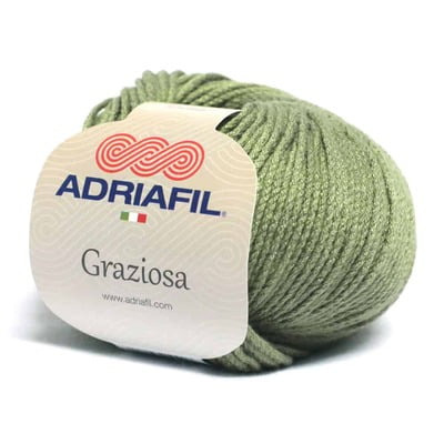 Graziosa - Filato in cotone e viscosa col. 27 militare Graziosa - Filato in cotone e viscosa col. 27 militare