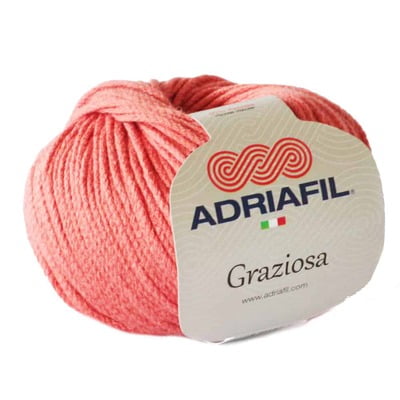 Graziosa - Filato in cotone e viscosa col. 28 aragosta Graziosa - Filato in cotone e viscosa col. 28 aragosta