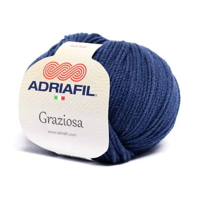 Graziosa - Filato in cotone e viscosa col. 29 blu Graziosa - Filato in cotone e viscosa col. 29 blu