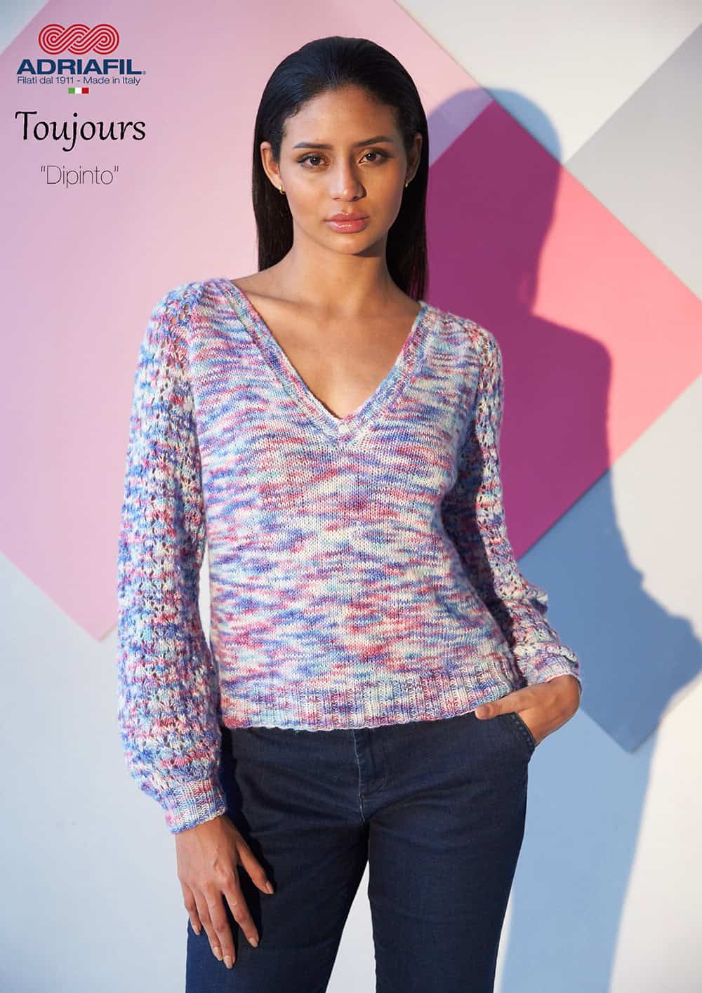 SCHEDA MAGLIA Toujours – Pullover Dipinto SCHEDA MAGLIA Toujours – Pullover Dipinto