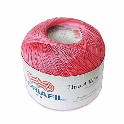Uno A Ritorto Tit. 16 - Cotone sottile per uncinetto Col. 04 Rosa Carico Uno A Ritorto Tit. 16 - Cotone sottile per uncinetto Col. 04 Rosa Carico
