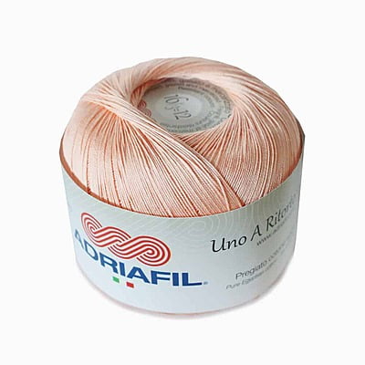 Uno A Ritorto Tit. 16 - Cotone sottile per uncinetto Col. 06 Salmone Uno A Ritorto Tit. 16 - Cotone sottile per uncinetto Col. 06 Salmone