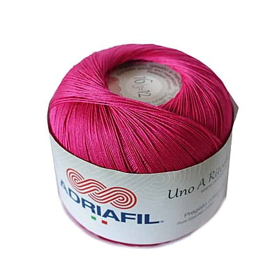 Uno A Ritorto Tit. 16 - Cotone sottile per uncinetto Col. 31 Fucsia Uno A Ritorto Tit. 16 - Cotone sottile per uncinetto Col. 31 Fucsia