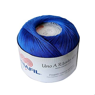 Uno A Ritorto Tit. 16 - Cotone sottile per uncinetto Cil. 32 Bluette Uno A Ritorto Tit. 16 - Cotone sottile per uncinetto Cil. 32 Bluette