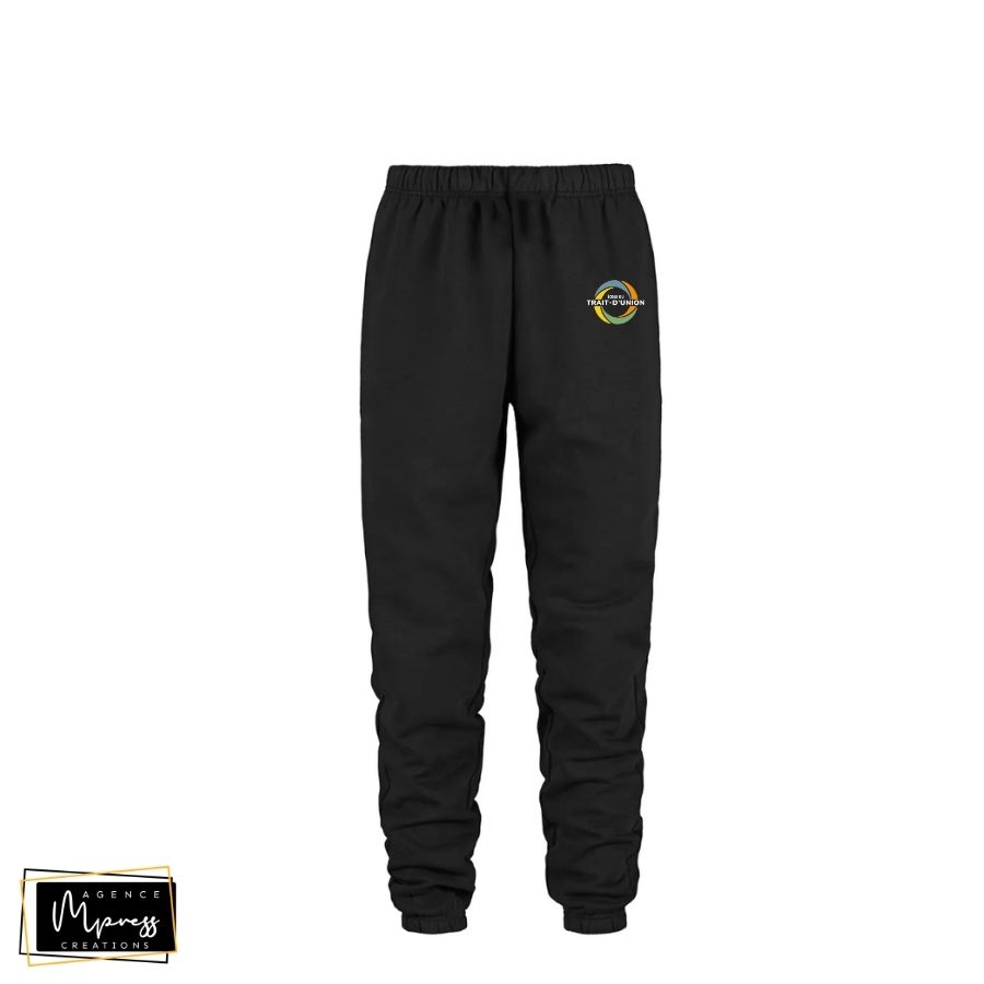 Adulte Pantalon de jogging Noir (Trait-d'Union) Adulte Pantalon de jogging Noir (Trait-d'Union)