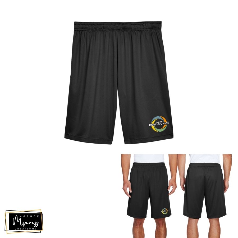 Adulte Short de sport Noir (Trait-d'Union) Adulte Short de sport Noir (Trait-d'Union)