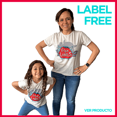 Camiseta adulto Blanca ¡Free of labels!